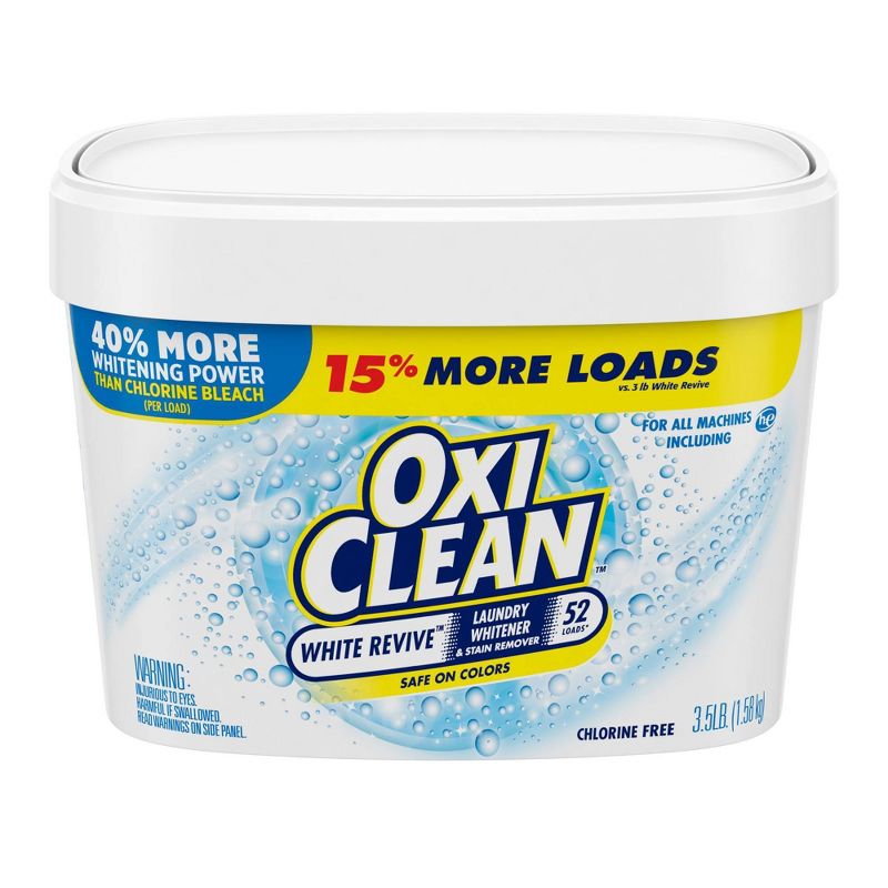 OxiClean White Revive Laundry Whitener + Stain Remover Powder - 3.5lbs