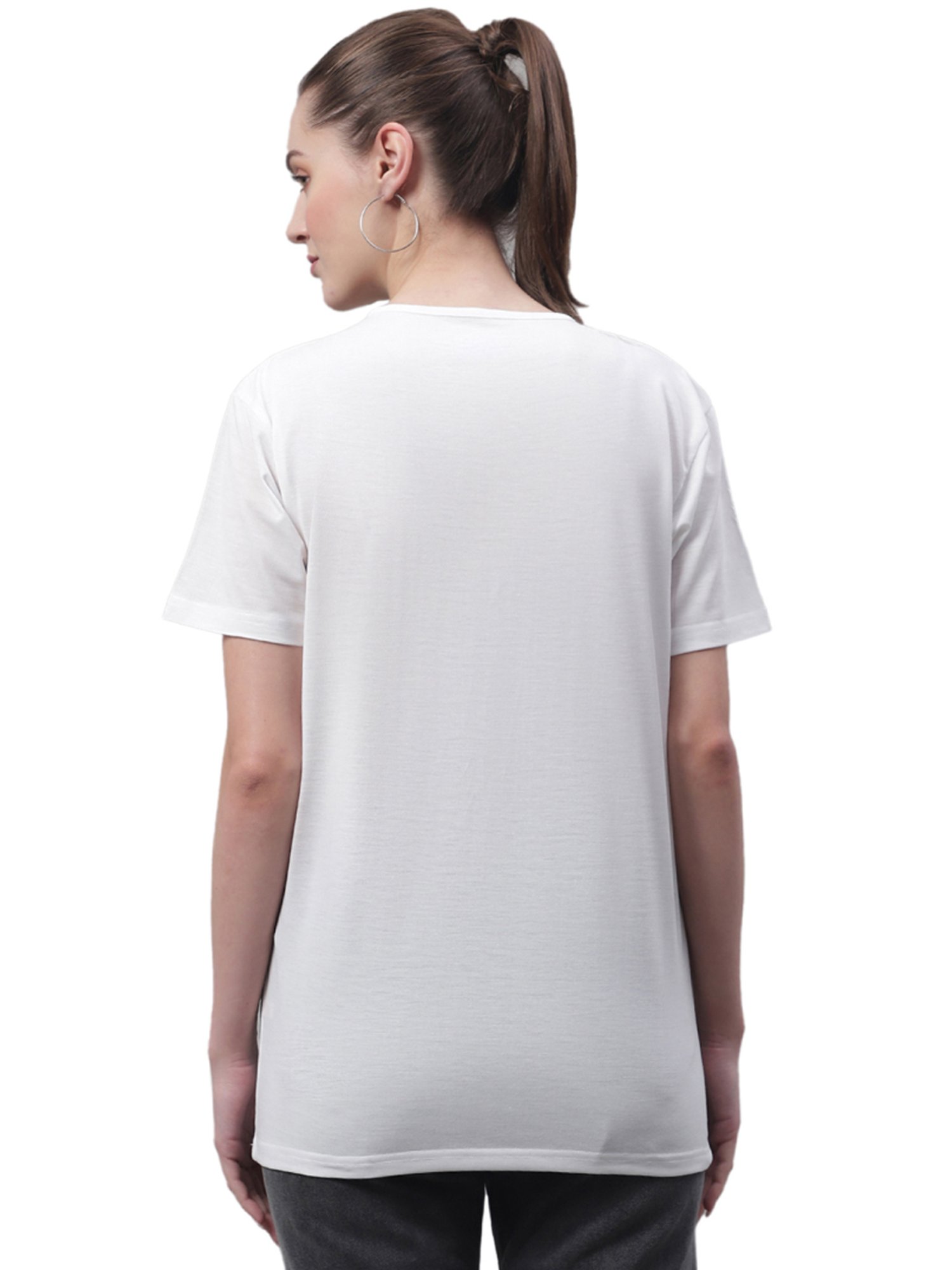 Vimal Jonney White & Blue Cotton Printed T-Shirt - Pack Of 2