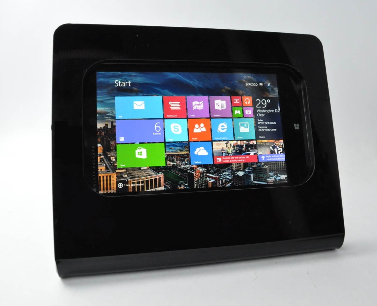 HP Stream 7 Anti-Theft Black Acrylic Desktop Security Stand Kit for POS, Kiosk, Store Display, Show Display