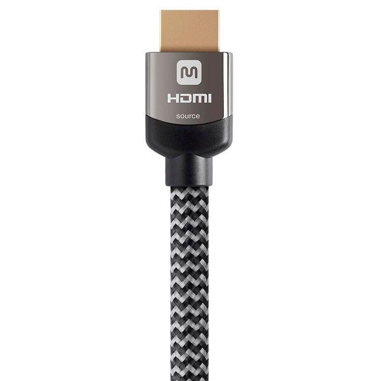 Monoprice HDMI High Speed Active Cable - 30 Feet - Gray, 4K@60Hz, 18Gbps, HDR, 28AWG, YUV, 4:4:4, CL3 - Luxe Active Series