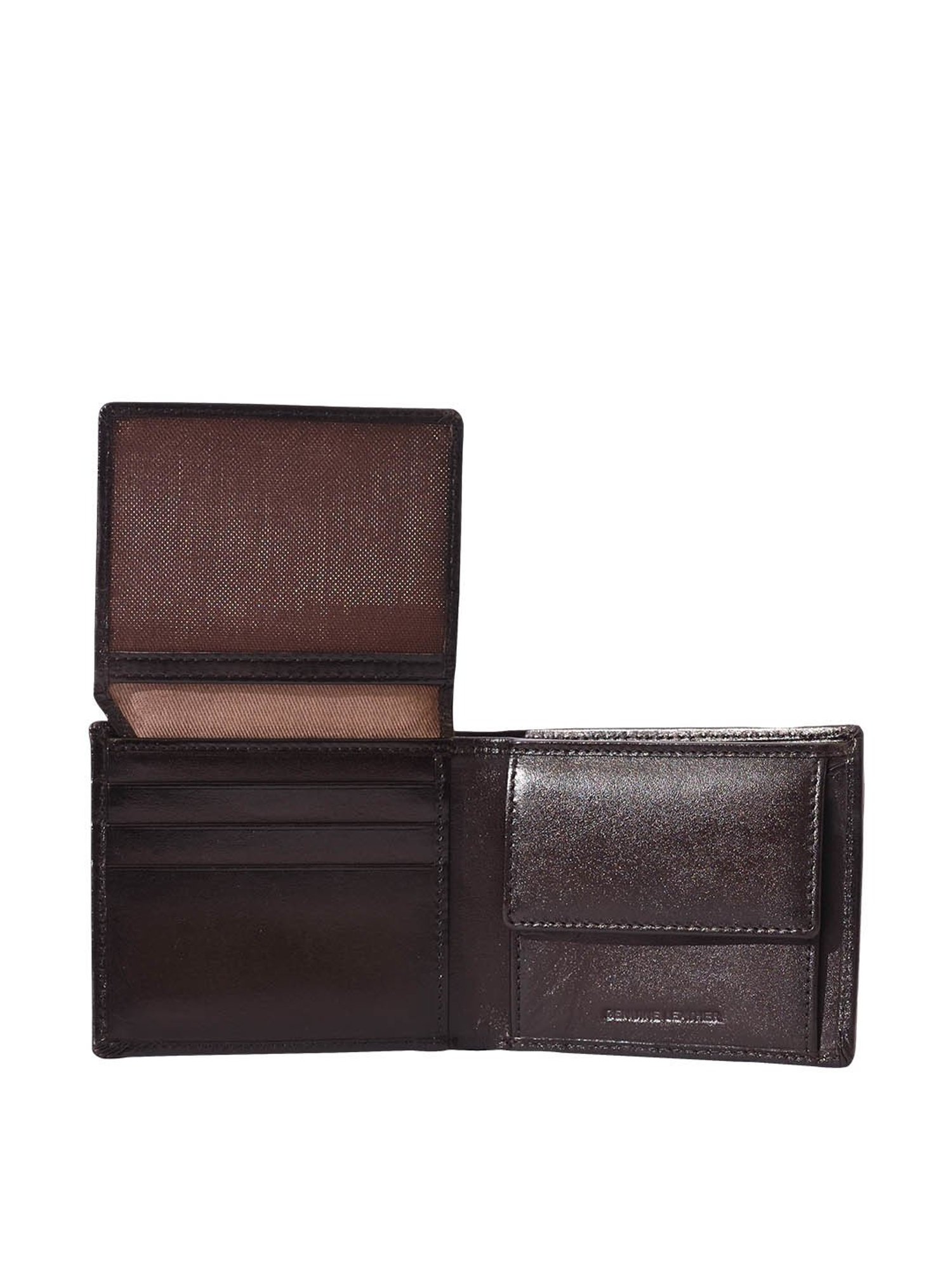 Eske Brown Casual Leather Bi-Fold Wallet for Men