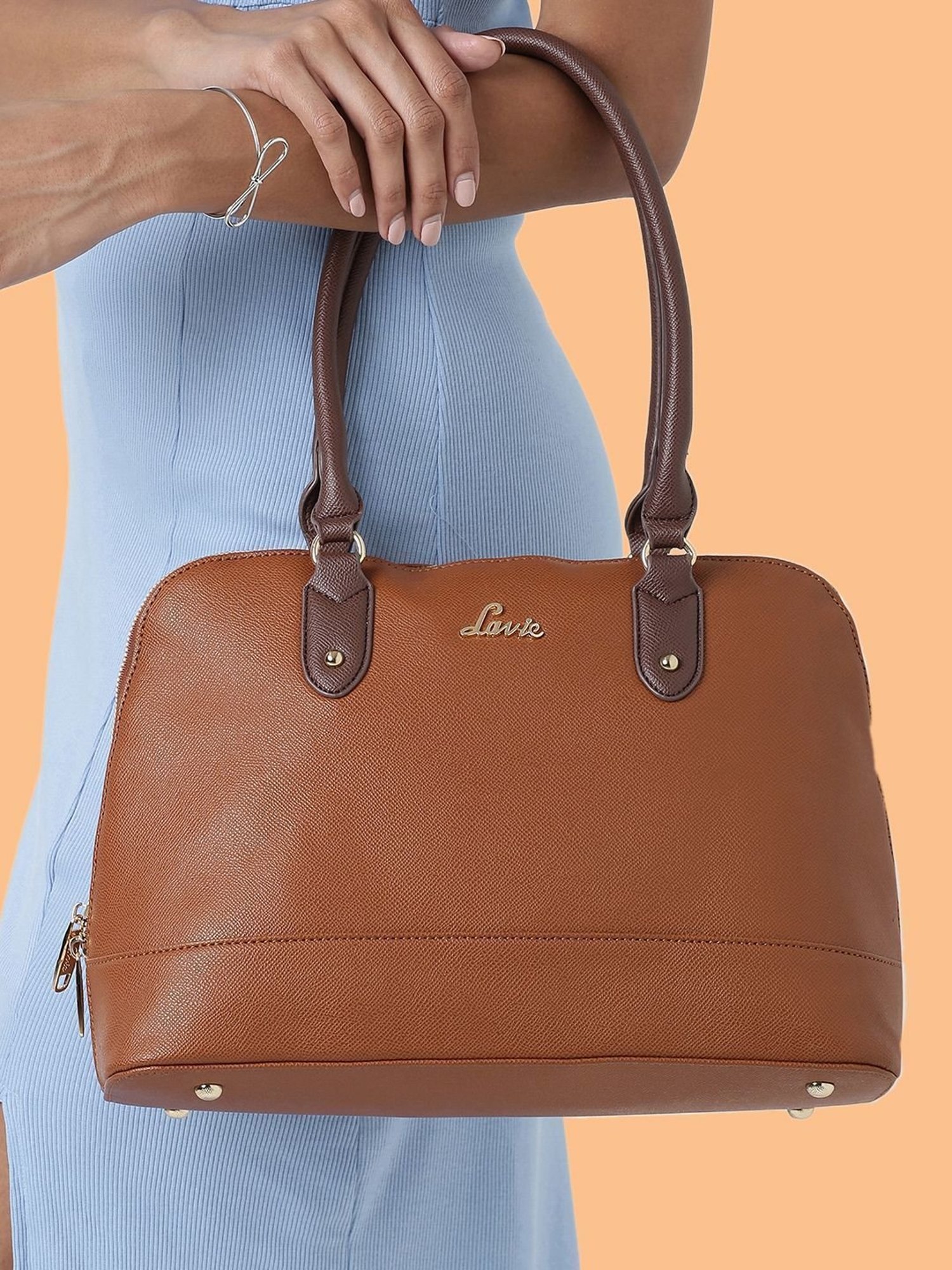 Lavie Tan Large Solid Handbag