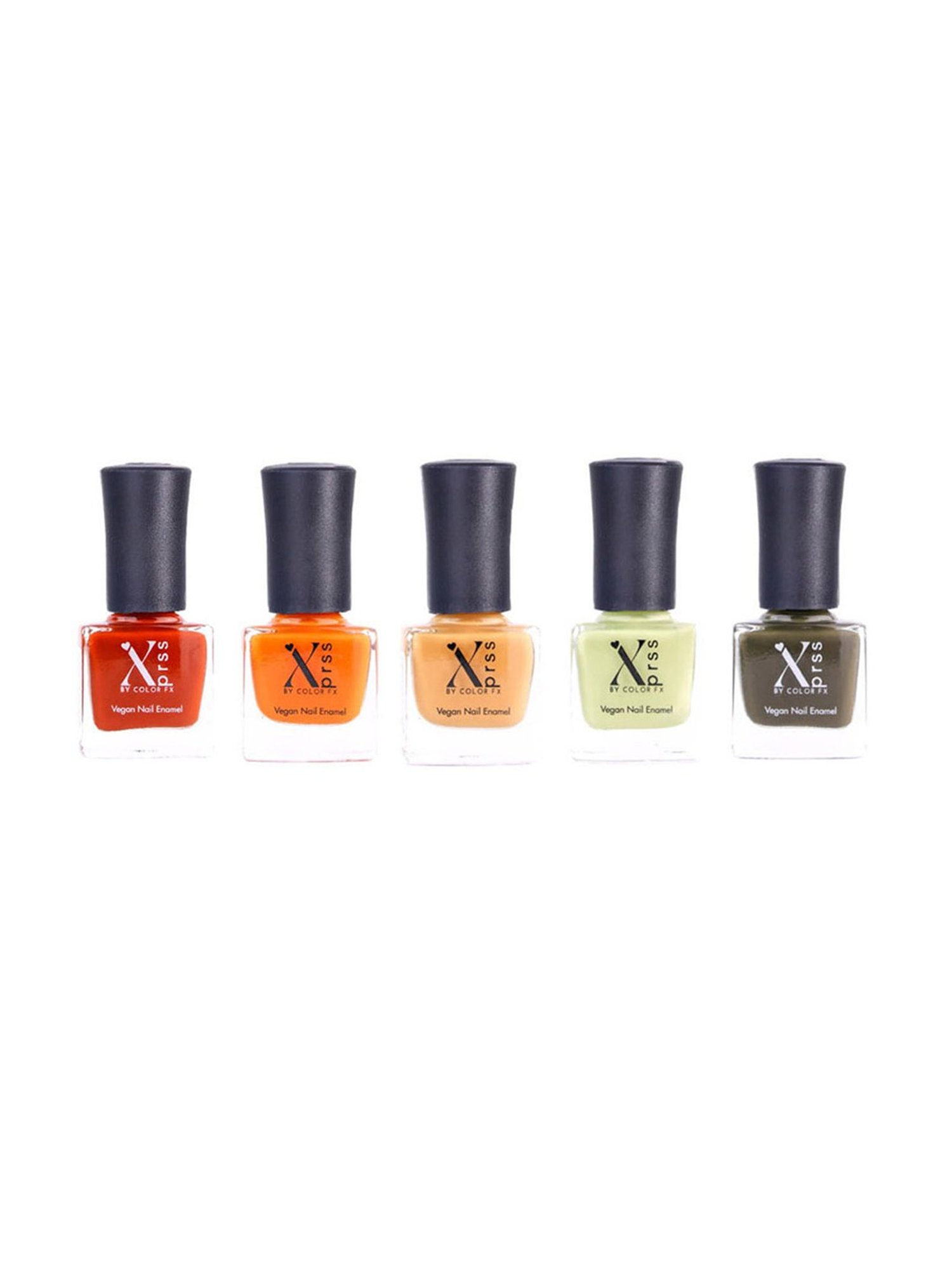 Color Fx Xprss Nail Enamels Combo - Pack of 5