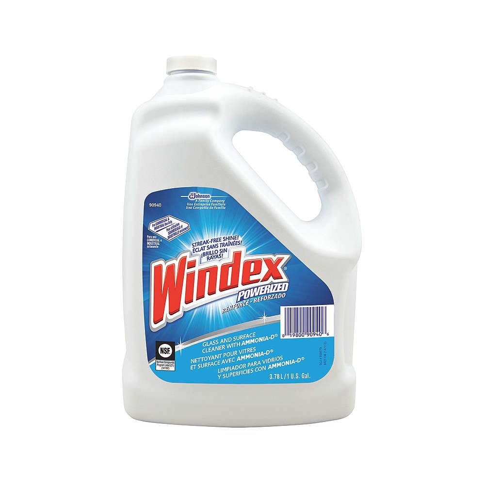 WINDEX 696503 Liquid Glass and Surface Cleaner, 1 gal., Blue, Unscented, Jug