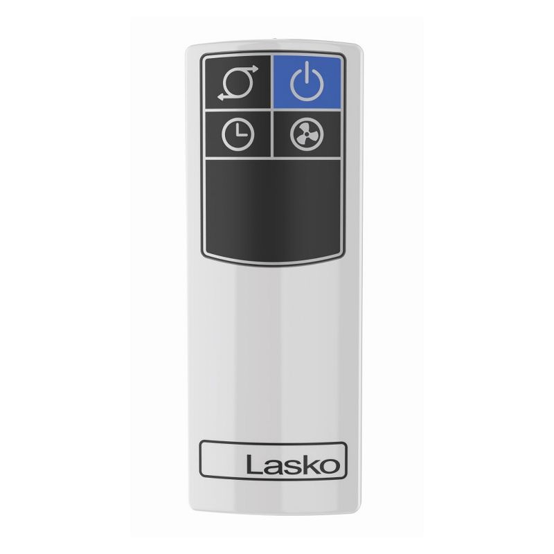 Lasko LKO-T38400 4 Speed Bladeless Multi Function Remote Control Indoors Oscillating Hybrid Tower Floor Fan with 8 Hour Timer, White