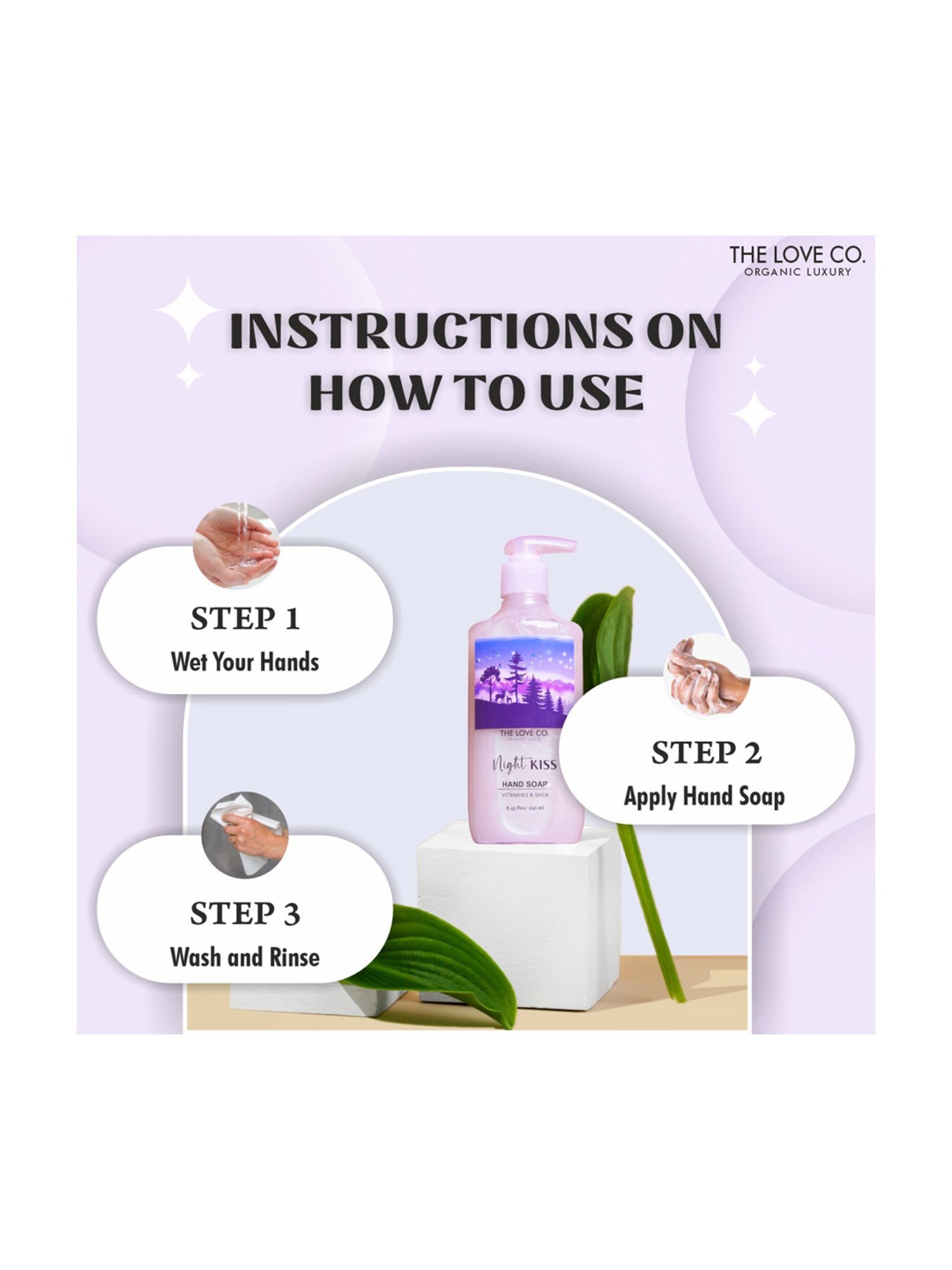 The Love Co. Night Kiss Hand Soap - 250 ml