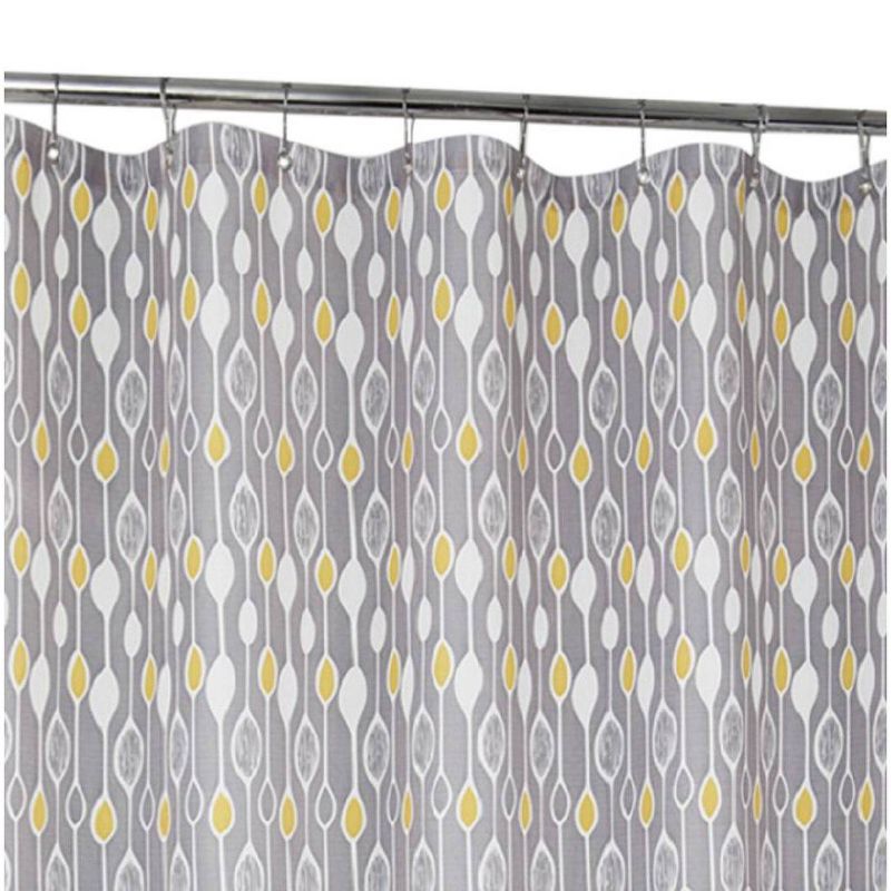 Graystone Shower Curtain Gray/Yellow - Moda at Home