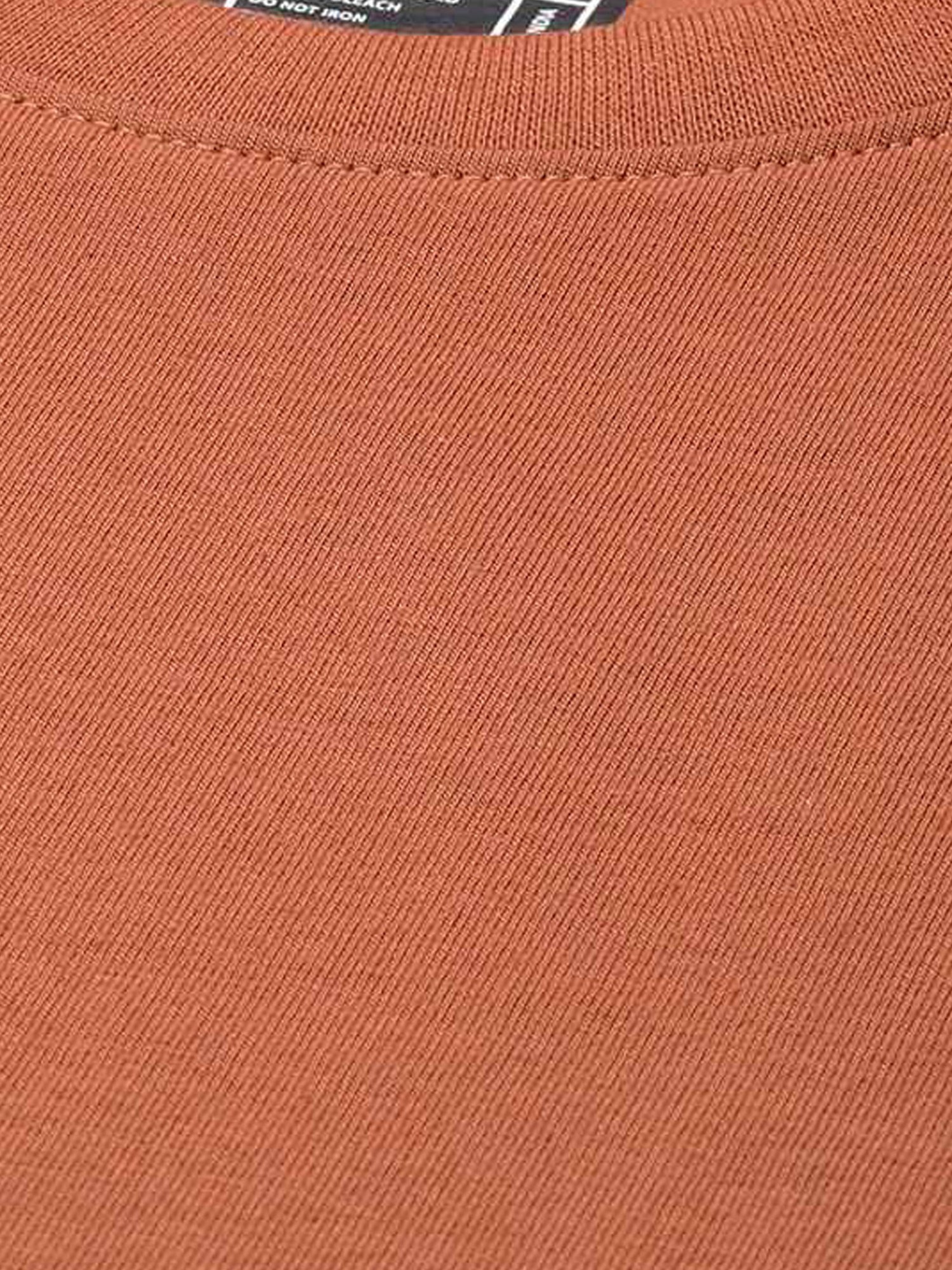 Dillinger Brown Cotton Regular Fit T-Shirt
