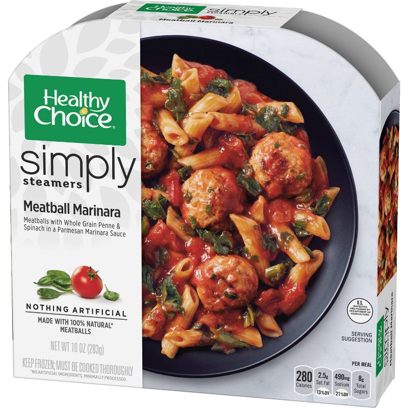 Healthy Choice Simply Steamers Frozen Meatball Marinara - 10oz