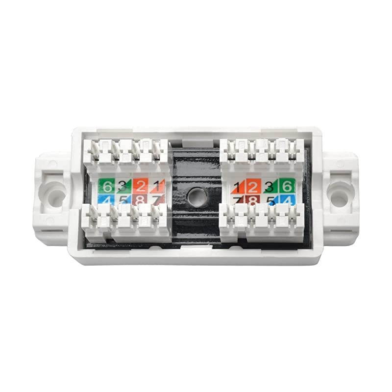 Cat6 Cat5e Unshielded Junction Box, 110 Style Punch Down (N237-001)