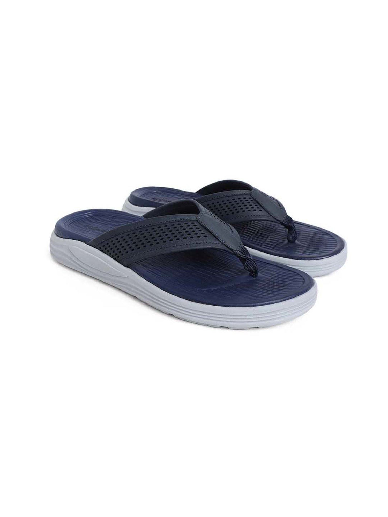 Mozafia Men's Navy Flip Flops