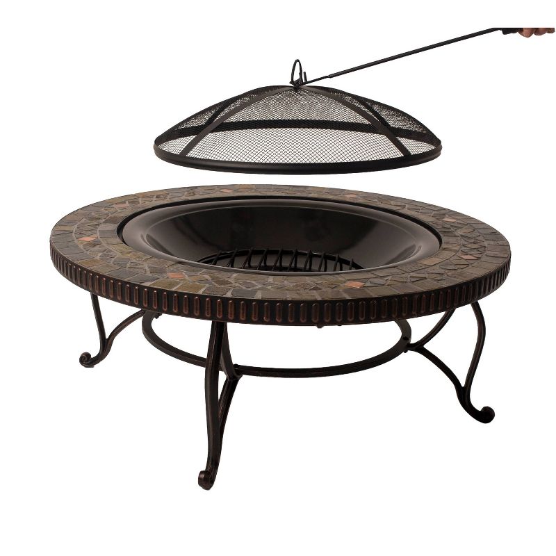 Pleasant Hearth 34" Elizabeth Slate Fire Pit