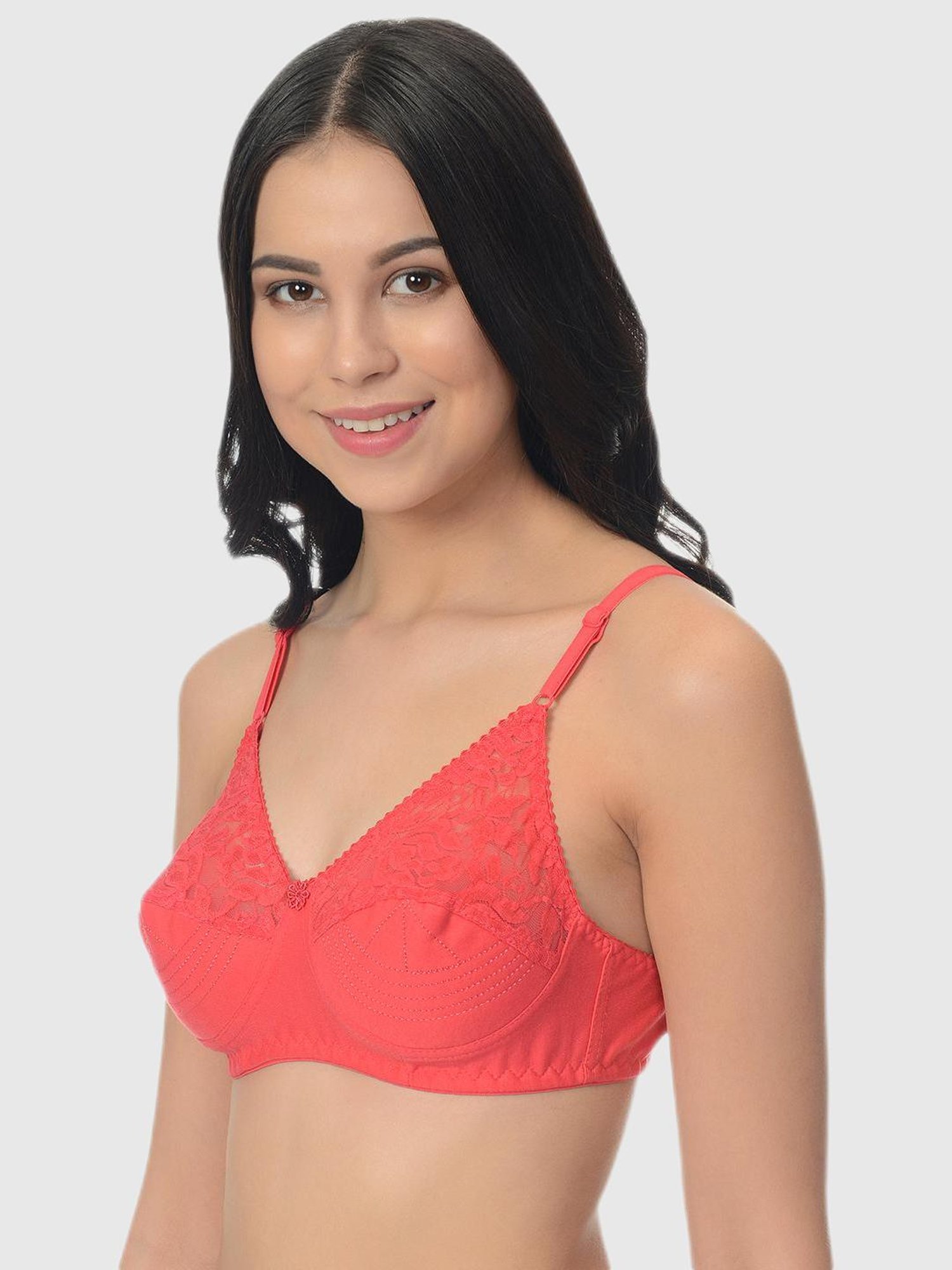 Mod & Shy Multi Lace Print Bra Set