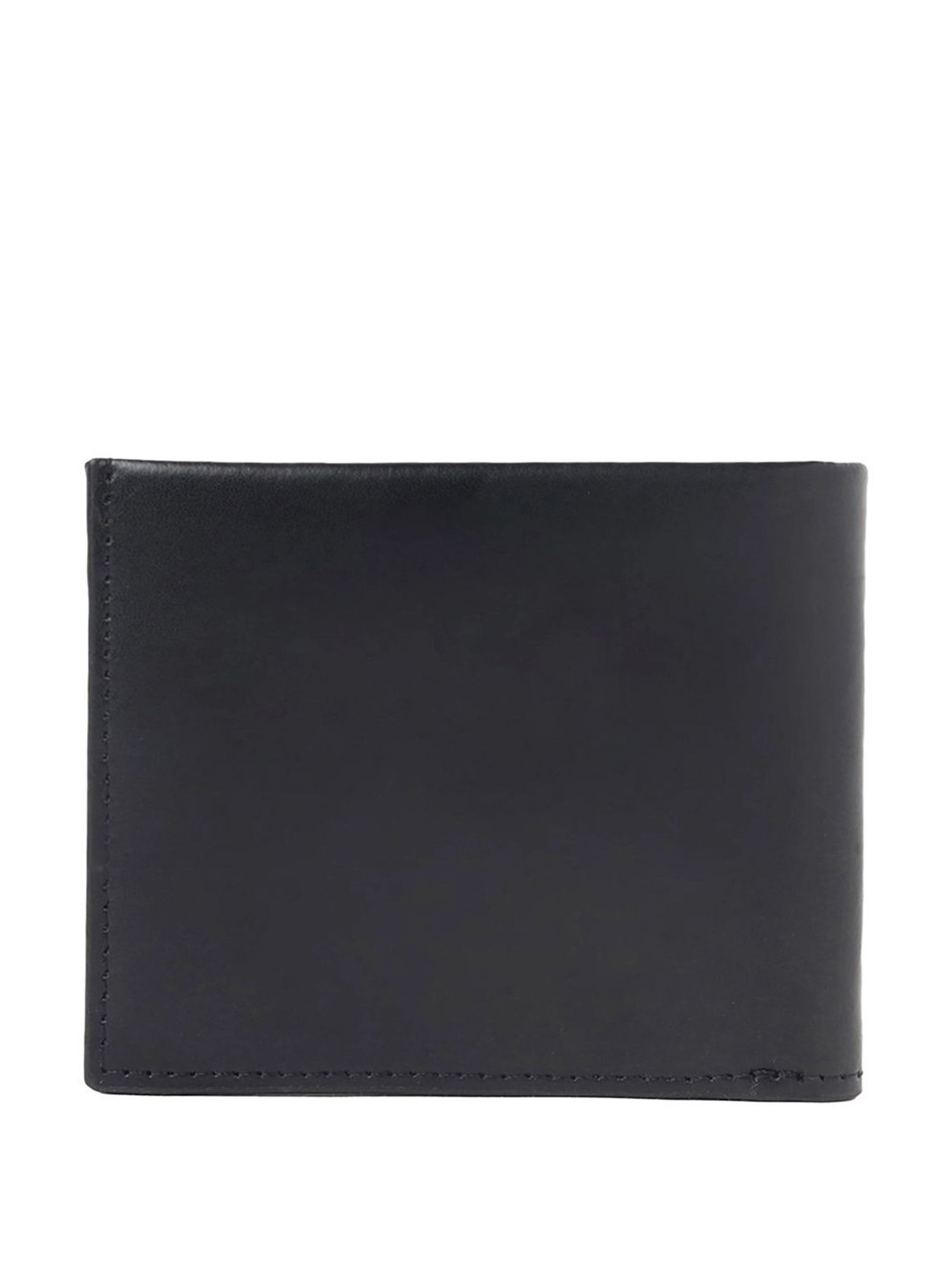 CALVIN KLEIN Black Leather Bi-Fold Wallet