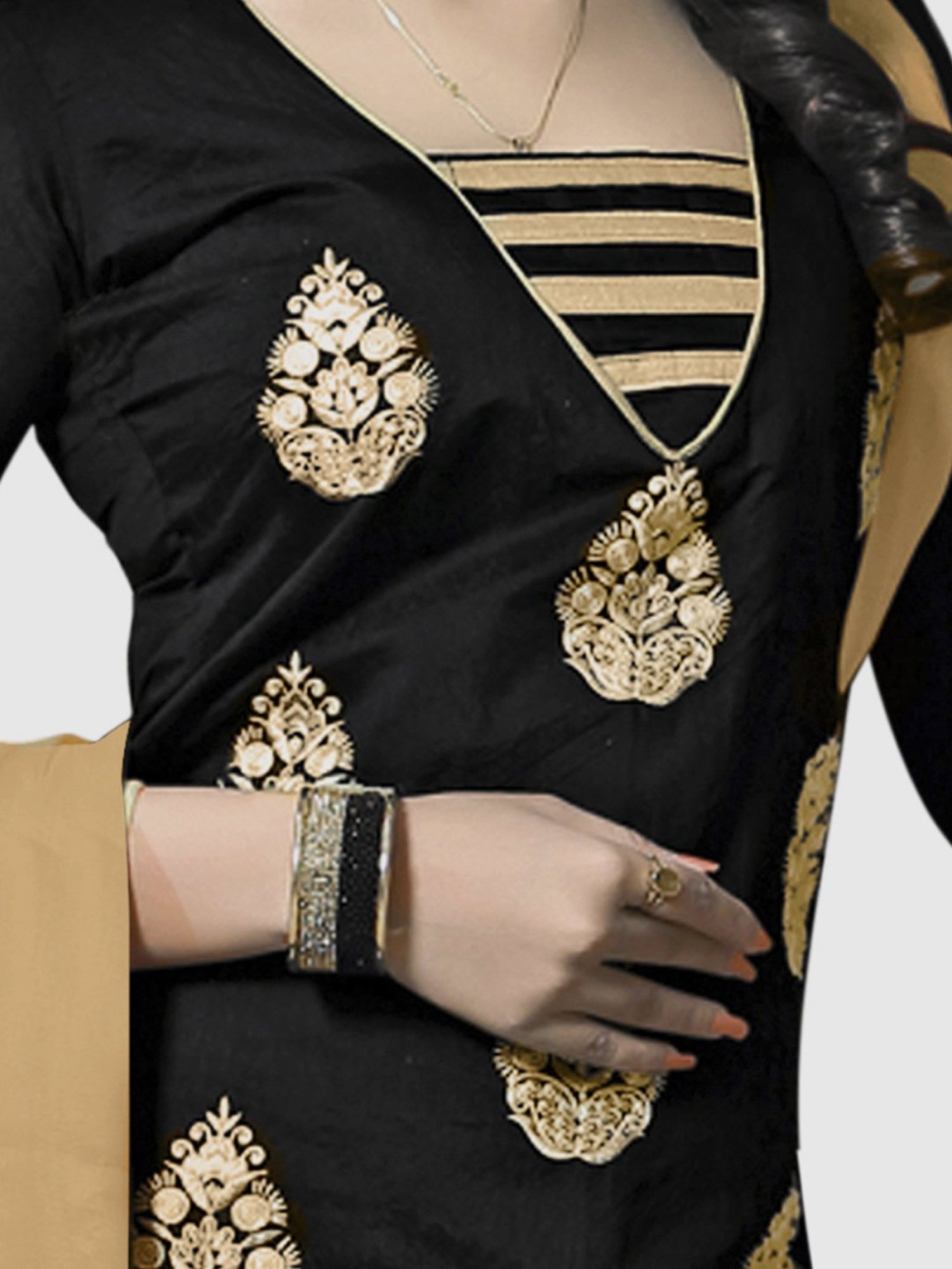 Salwar Studio Red Embroidered Blouse