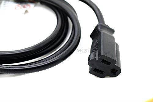 RiteAV - 25 Feet Power Extension Cord Black (Outdoor Direct Burial Certified)