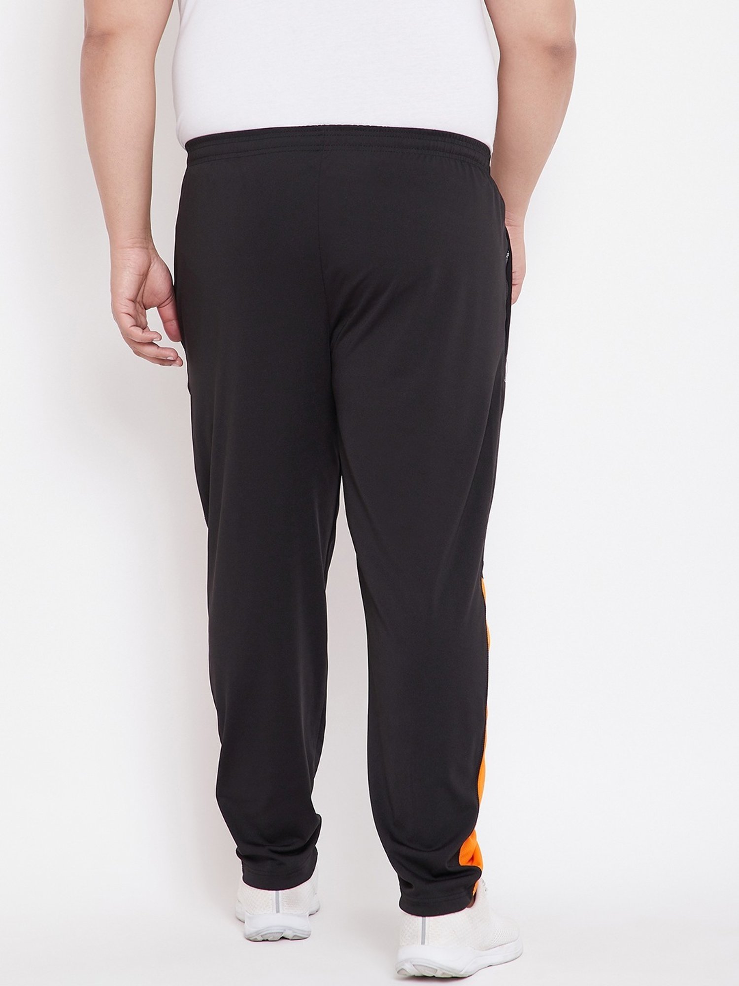 Bigbanana Black Regular Fit Printed Trackpants