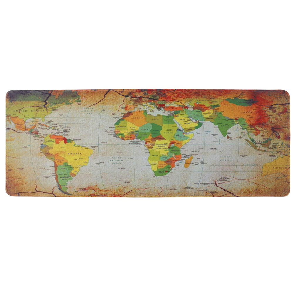 Gaming Mouse Pad Large Size 300*700MM Water-Resistant Extended Mouse Mat World Desk Mat Gaming Support for Computer, PC and Laptop