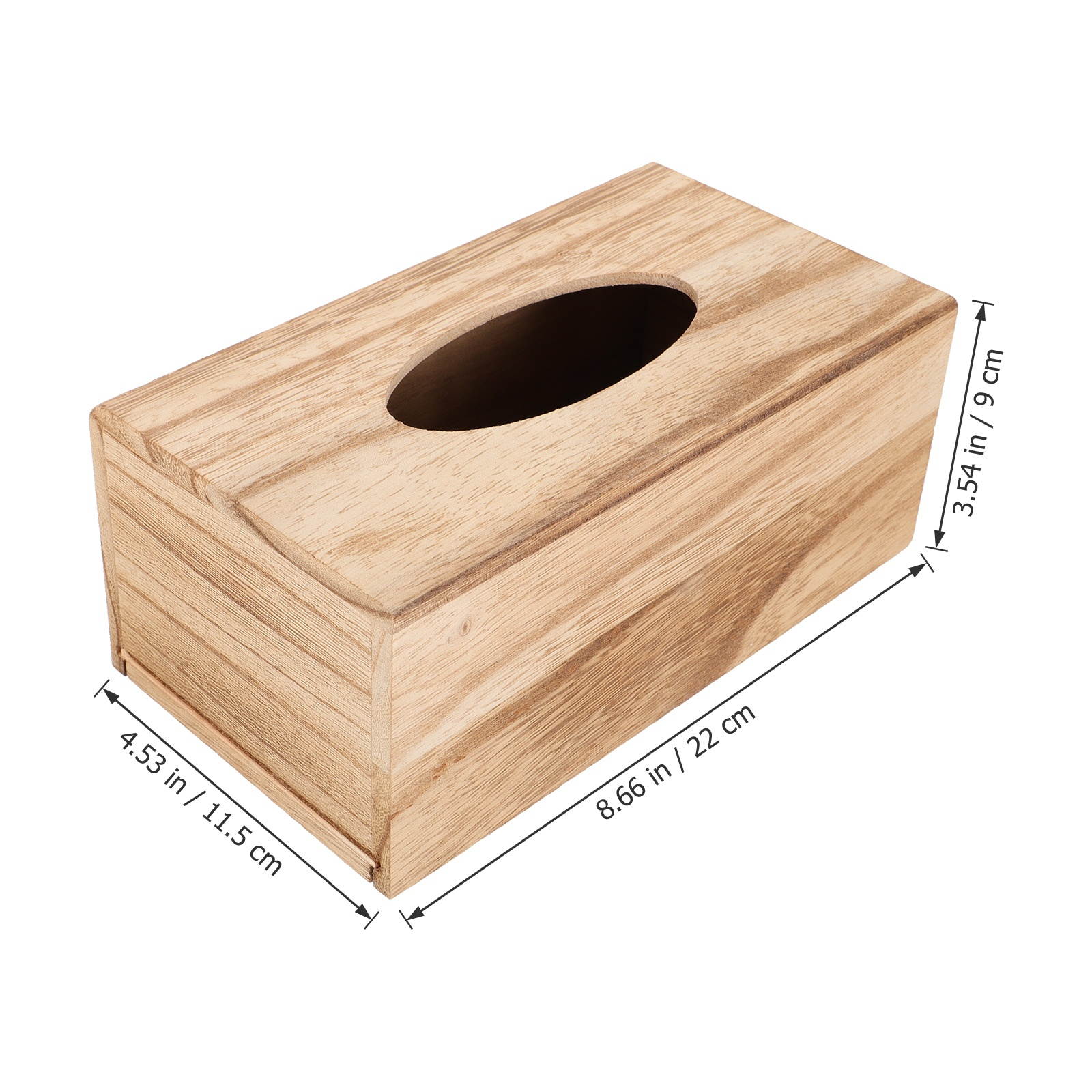 1Pc Simple Practical Exquisite Tissue Box Desktop Container Napkin Case for Home