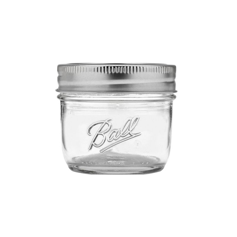 Ball 4oz 12pk Smooth Sided Regular Mouth Mason Jars