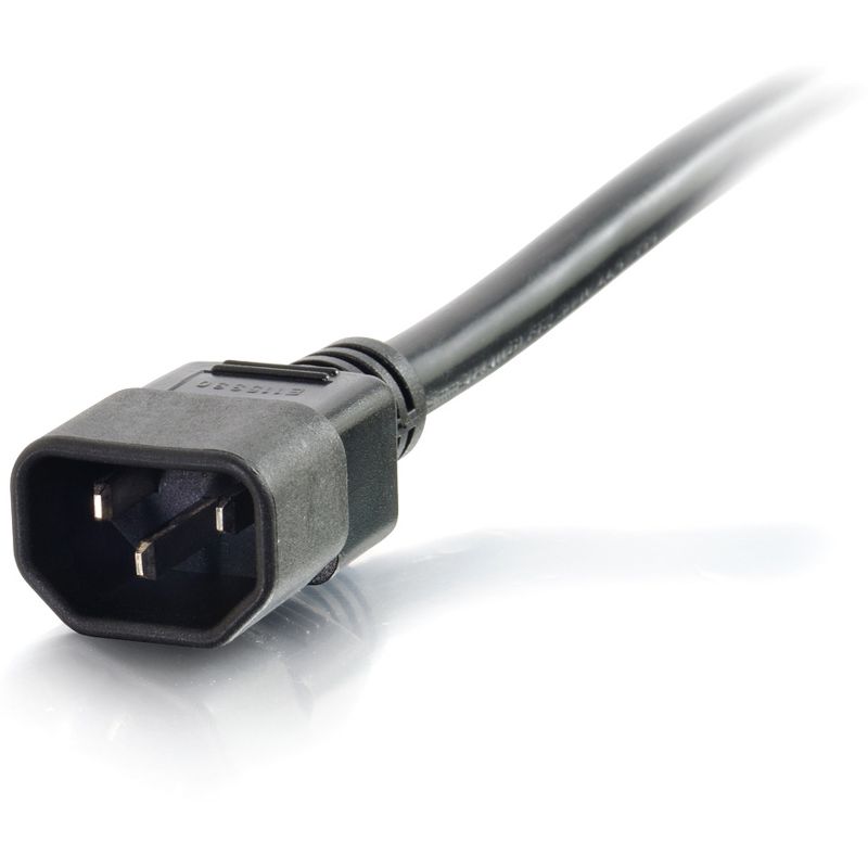 C2G 3ft 14AWG 250 Volt Power Cord (IEC C14 to IEC C15) - For PDU - 14 Gauge - 250 V AC - Black - 3 ft Cord Length