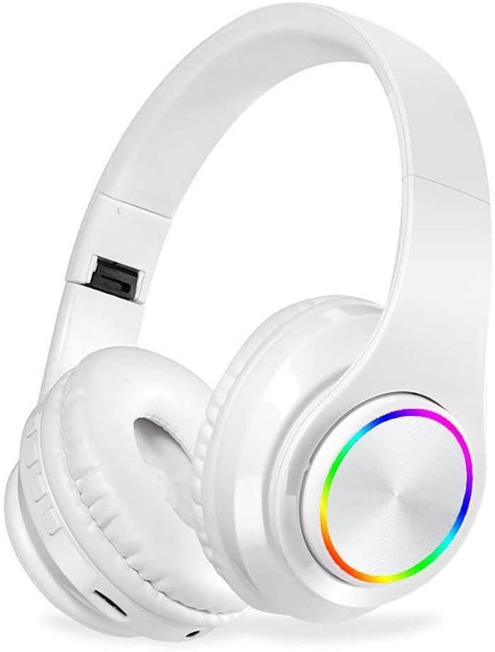 UKLLYY Wireless Headphones Bluetooth Headset Foldable Stereo Gaming Earphones with Microphone for PC Computer Games Laptops Headphones