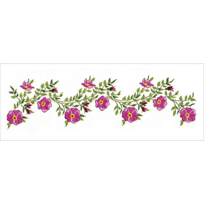 Tobin Stamped For Embroidery Pillowcase Pair 20"X30"-Verbena