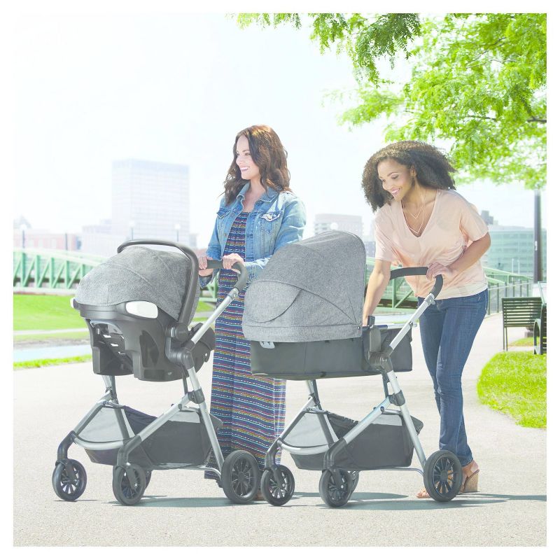 Cybex Eezy S+2 Travel System with Aton 2 Infant Car Seat - Deep Black