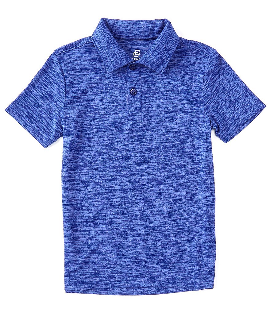 Class Club Little Boys 2T-7 Short-Sleeve Marled Synthetic Polo Shirt