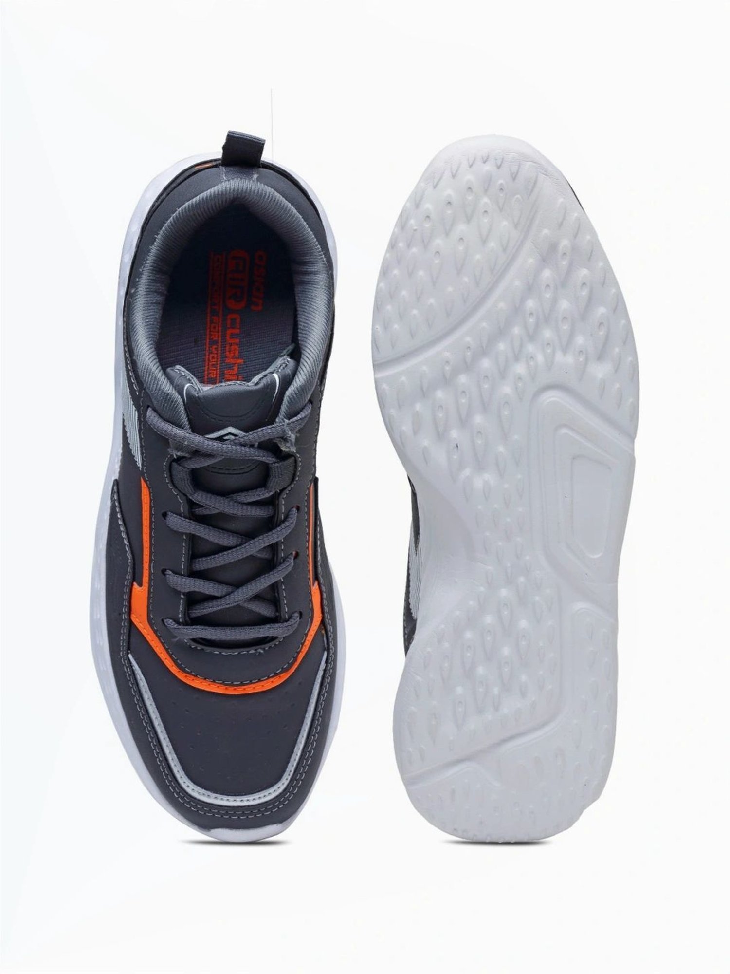 Asian Men's Grey Running Shoes