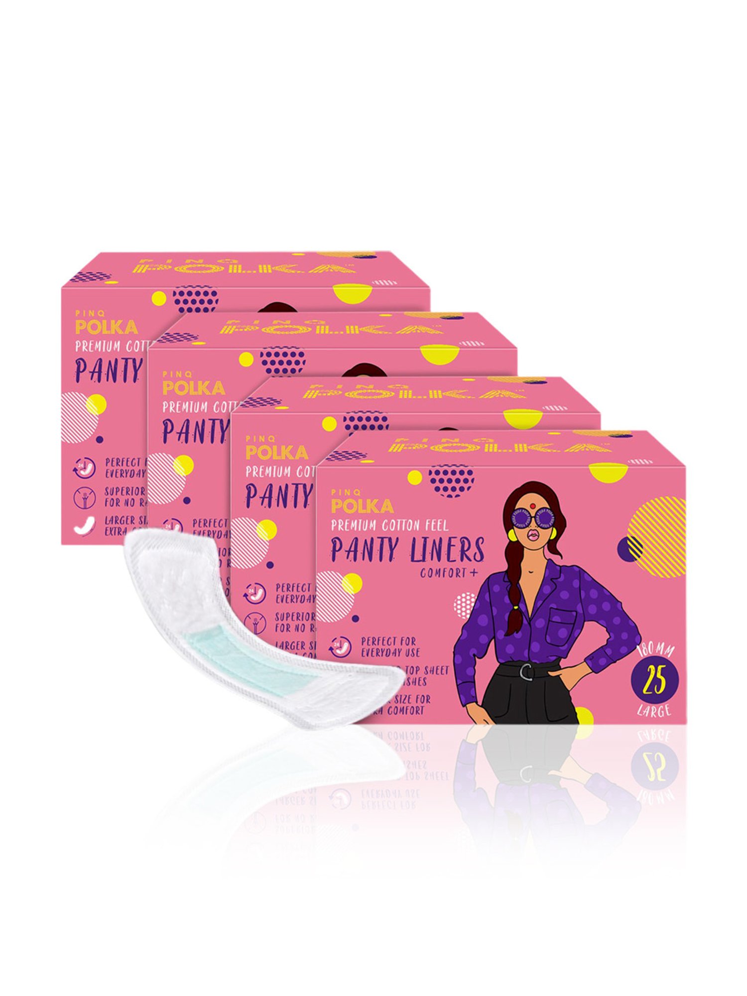 LAIQA Panty Liners (Pack of 3) XS - 60 Panty Liners