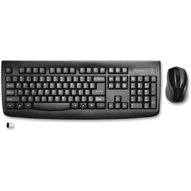 Kensington Technology K72324USA Kensington KB K72324USA Pro Fit KB and MC Wireless Desktop Set Black Retail