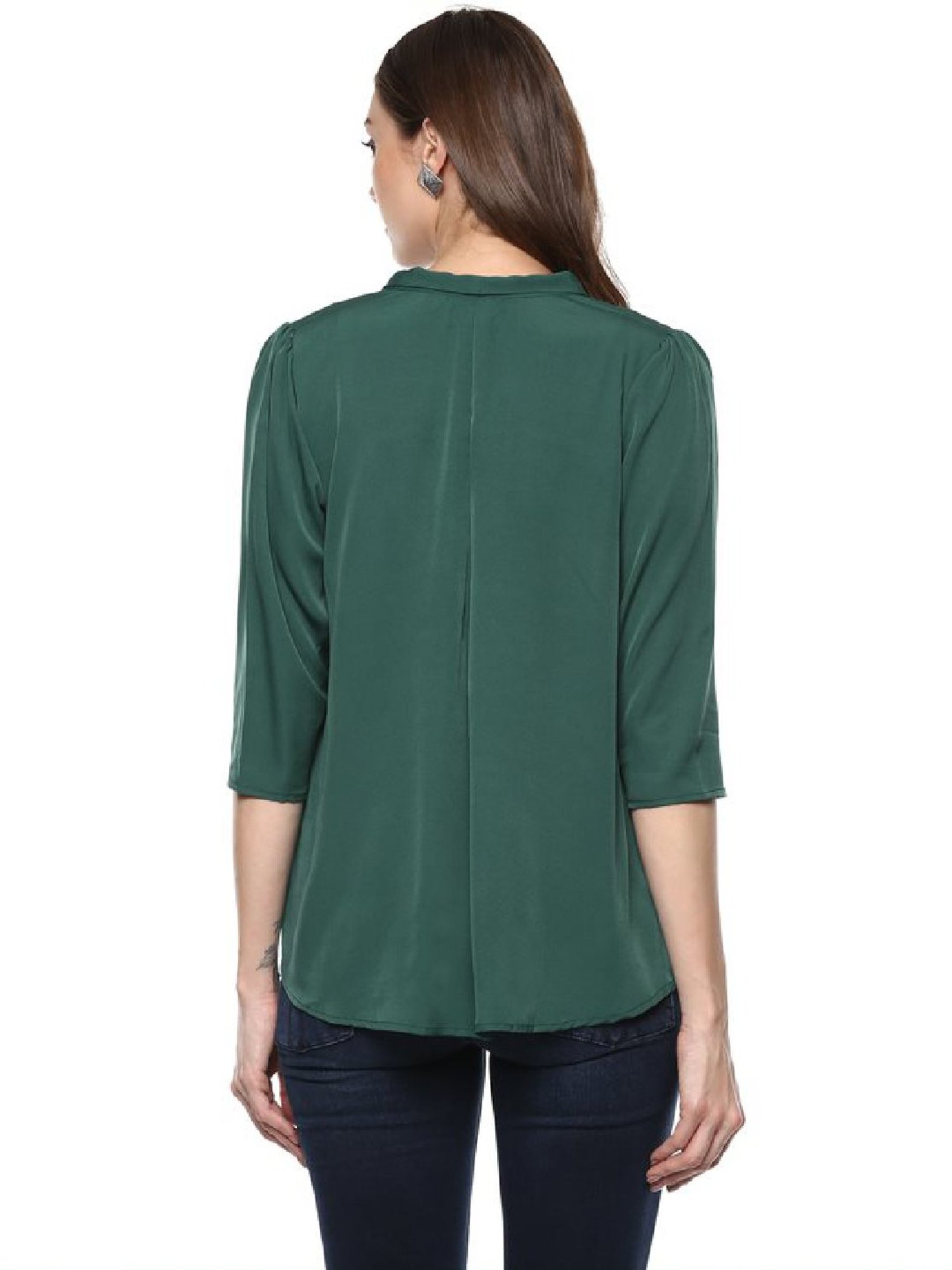 Qurvii Bottle Green Top