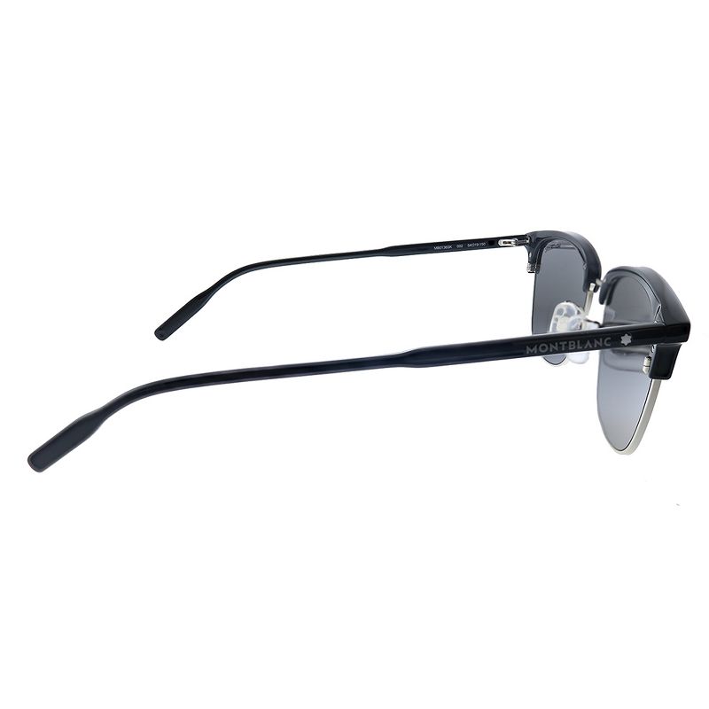 MontBlanc MB 0136SK 002 Unisex Clubmaster Sunglasses Black 54mm