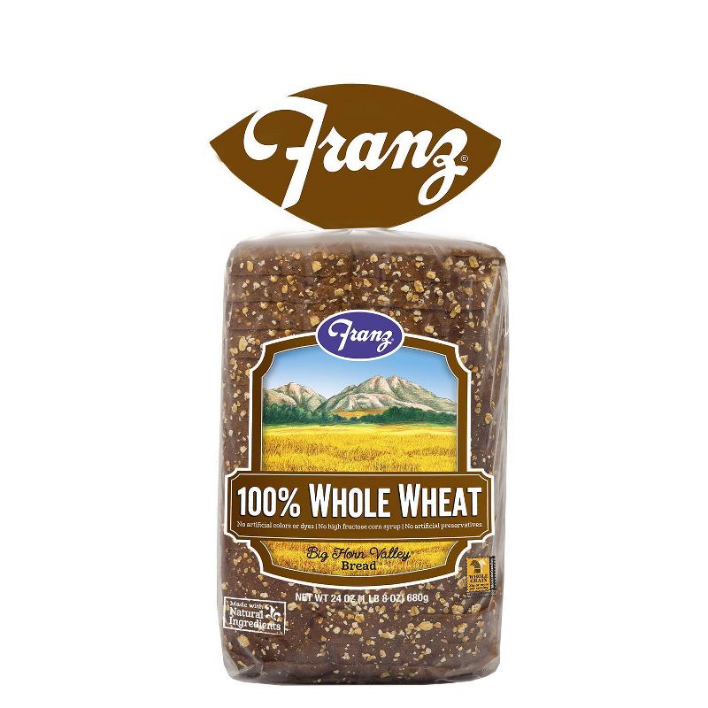 Franz 100% Whole Wheat Sandwich Bread - 24oz