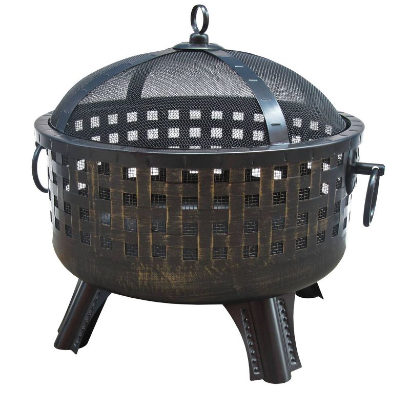 26" Garden Lights Savannah Wood Burning Fire Pit - Antique Bronze- Landmann