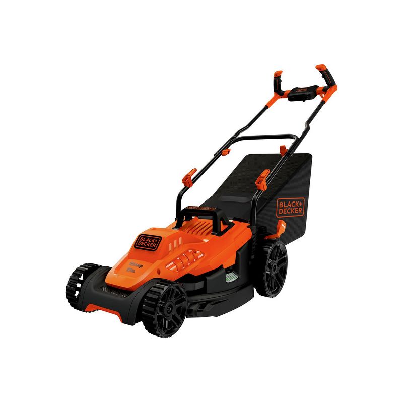 Black & Decker BEMW472BHR 120V 10 Amp Brushed 15 in. Corded Electric Lawn Mower with Comfort Grip Handle