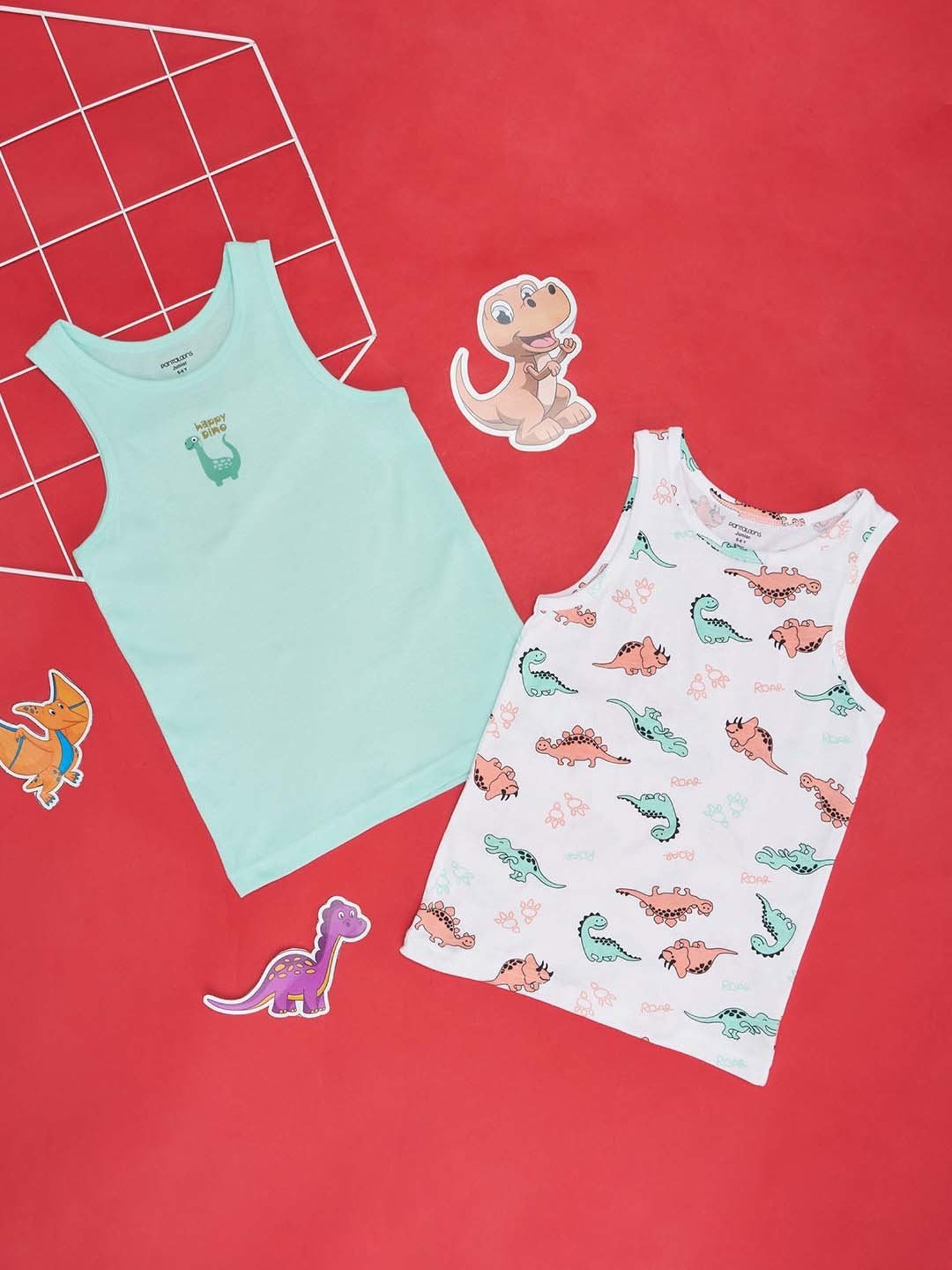 Palm Tree Kids Navy Printed Vest