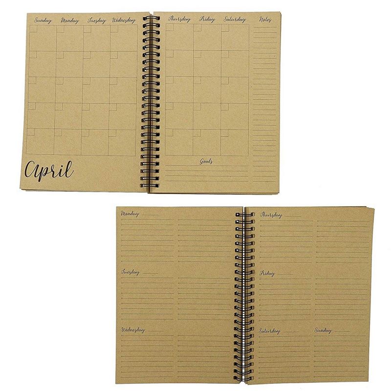 2021-22 Academic Planner 8.5" x 11" Flexible Cover Weekly/Monthly Wirebound Rose - The Home Edit