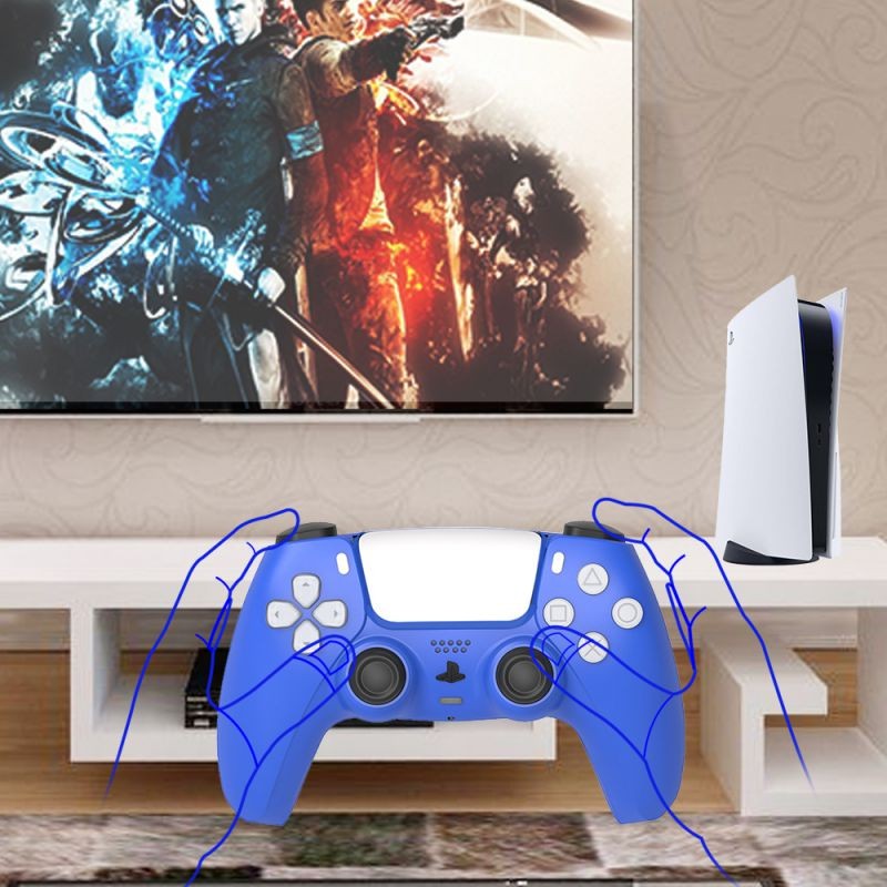 PS5 Controller Replacement Shells,  Custom DIY Faceplate Replacement Controller Housing Shell Case Set, PS5 Skin Wrap Cover Color Decoration Accessories for Sony Playstation 5 Dualsense