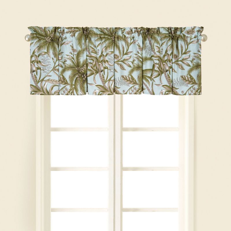 C&F Home Colonial Williamsburg Barbados Sea Cotton Valance Window Treatment