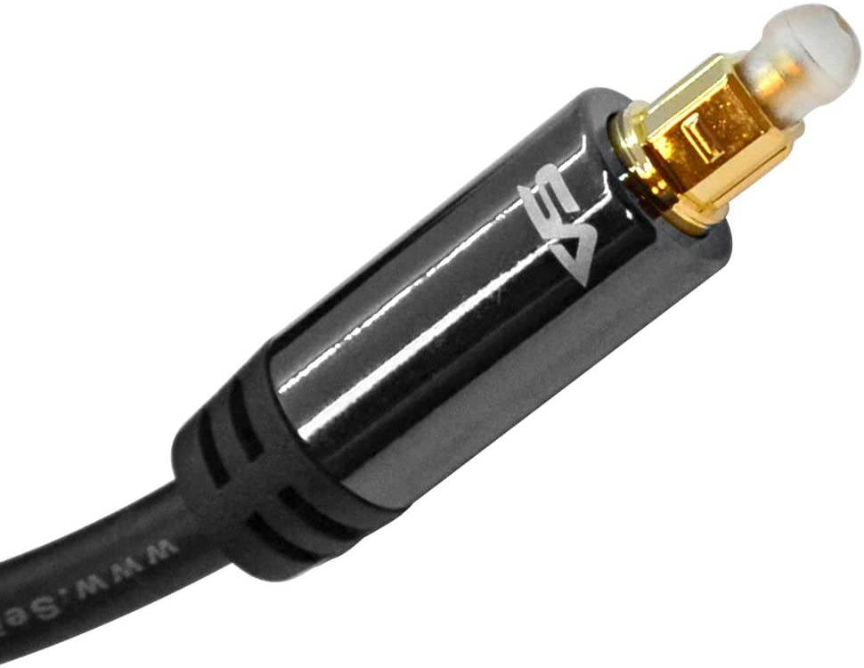 Seismic Audio - SA-DOAC01-6 - 6 Foot Optical Digital Audio Fiber Optic Toslink Male Cable - Premium Optical Cord for Gaming Systems and HD Audio
