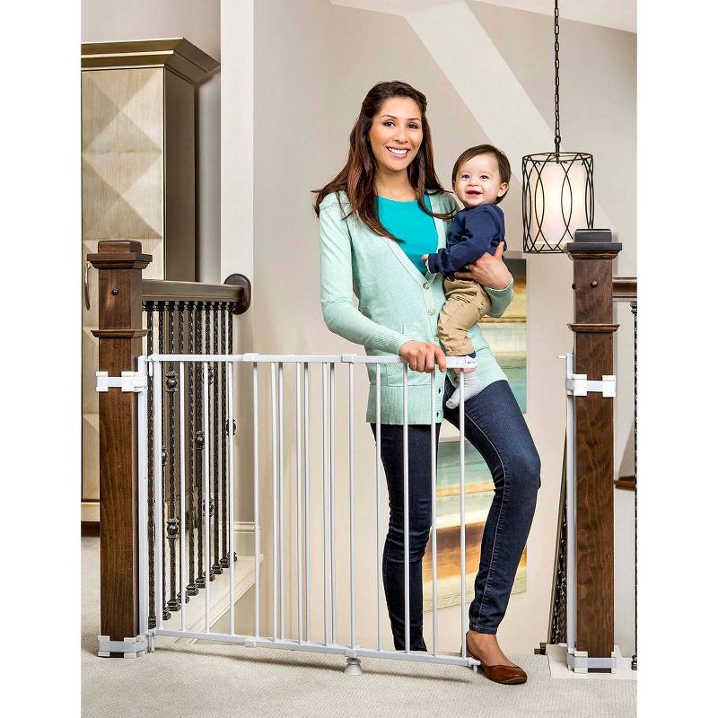 Regalo Top Of Stairs Metal Baby Gate