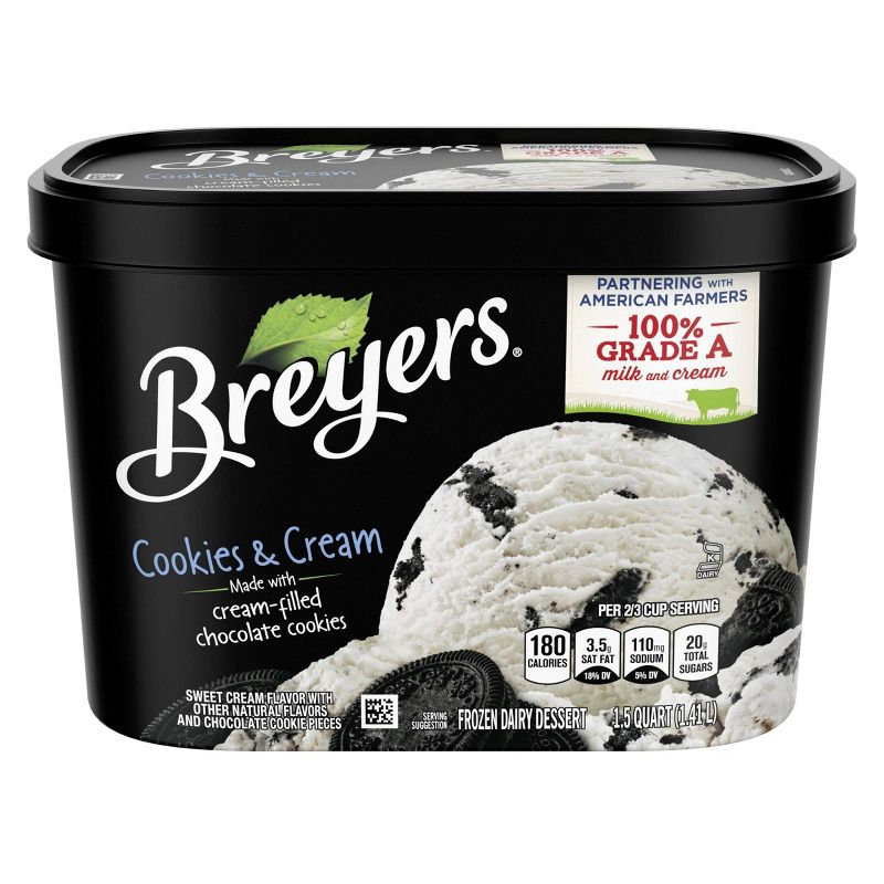 Breyers Cookies and Cream Frozen Dairy Dessert - 48oz