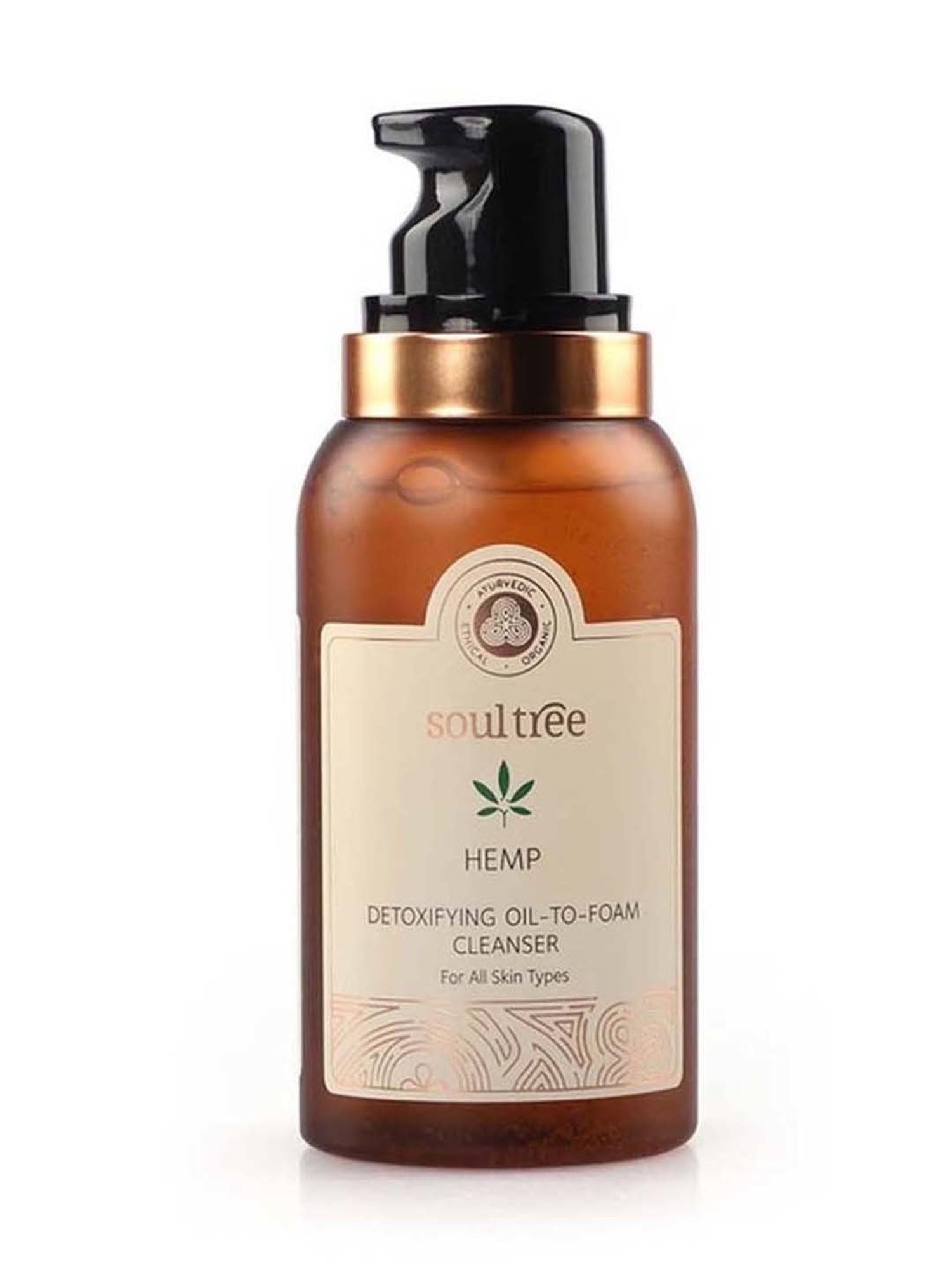Soultree Hemp Detoxifying Oil To Foam Cleanser - 120 ml