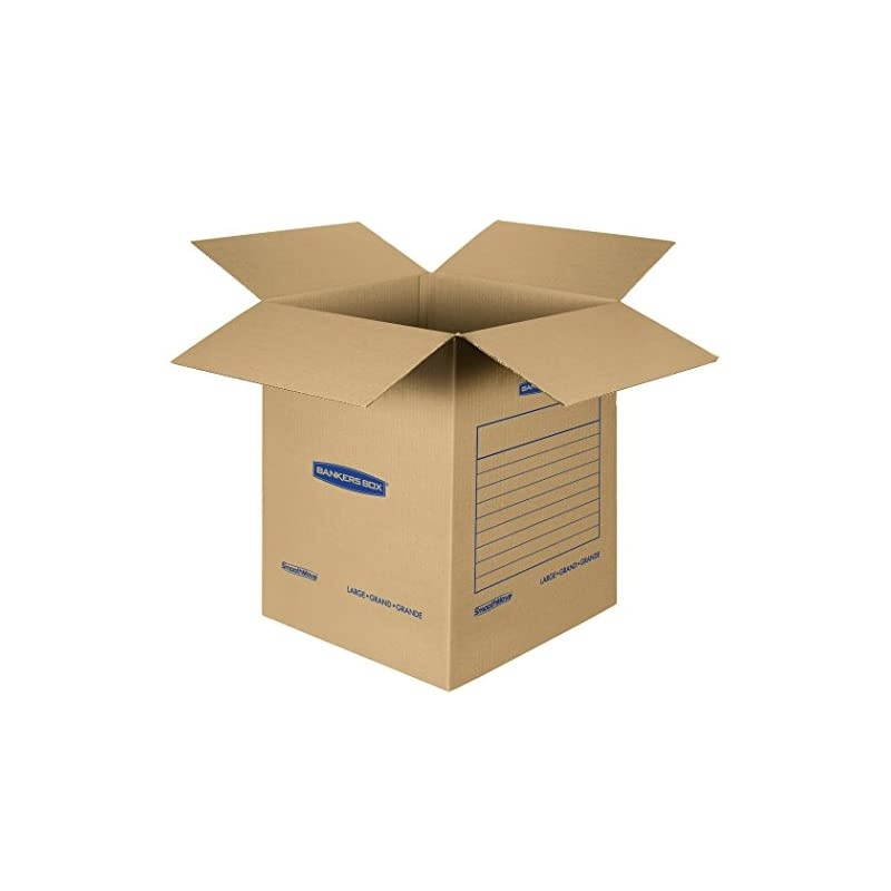 SmoothMove Basic Moving Boxes, Large, 18 x 18 x 24 Inches, 7 Pack (7714002)