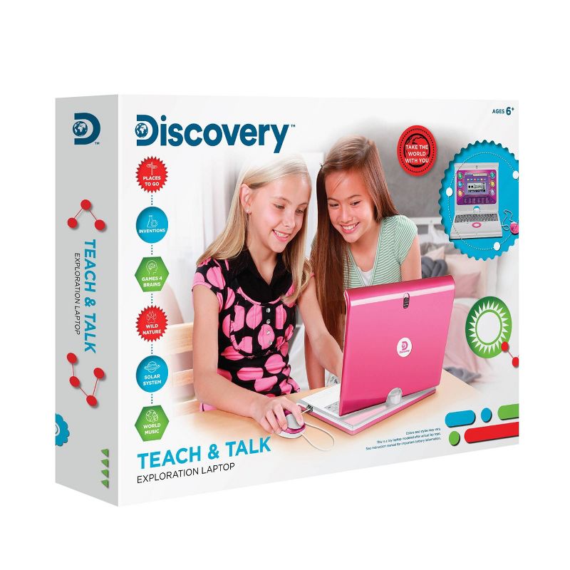 Discovery Kids Toy Computer Laptop - Pink