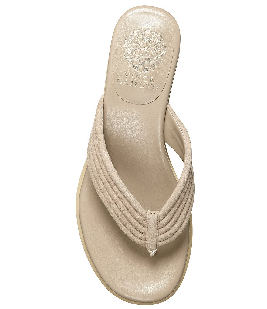 Vince Camuto Perseena Suede Thong Wedges