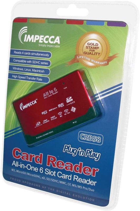 CRB58 15-in-1 USB2.0 mini Card Reader/Writer