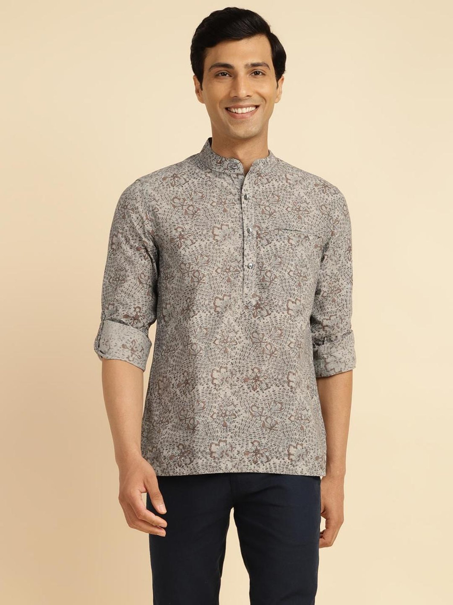 High Star White Cotton Relaxed Fit Striped T-Shirt